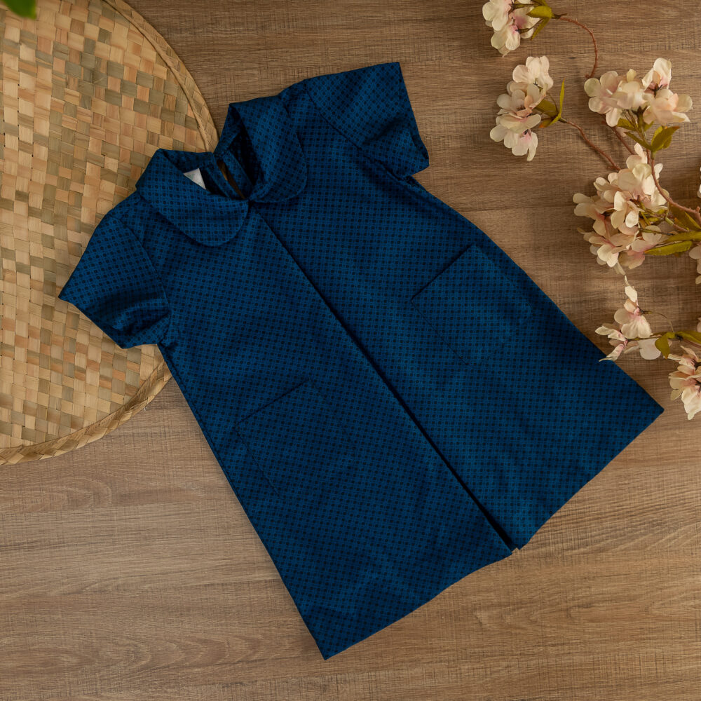 Vestido Tricoline Geometrica